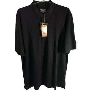 EVRUN GOLF Eversole Run Mens Polo Golf Shirt BLACK